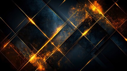 Poster - Dynamic diagonal abstract art composition digital canvas minimalist design dark environment contemporary viewpoint