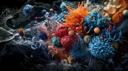 Poster - Exploring circulation of biological information across dimensions in a vibrant microbial landscape