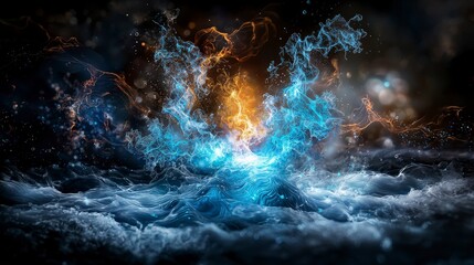 Poster - Creating waves of thought the manifestation of ideas in an ethereal environment