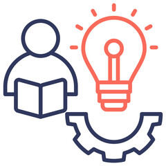 Aufkleber - Learning Icon