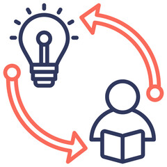 Aufkleber - Learning Icon