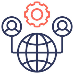 Poster - Outsourcing Icon