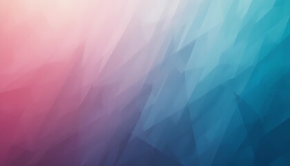 Poster - Abstract Geometric Background with Pink and Blue Gradient Pastel Colors