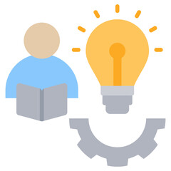 Aufkleber - Learning Icon