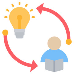 Aufkleber - Learning Icon