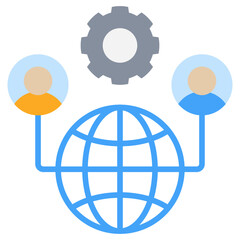 Poster - Outsourcing Icon