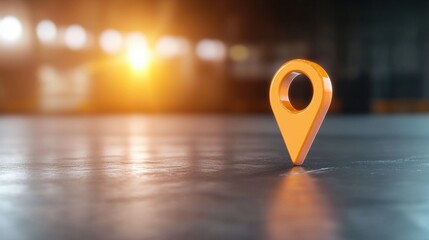 Poster - Icon Pin Location Industry Heavy duty industrial pin icon with rugged designs, emphasizing navigation in industrial and manufacturing environments.