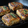 © Fiva - Grilled fish fillets with rosemary on grill pan