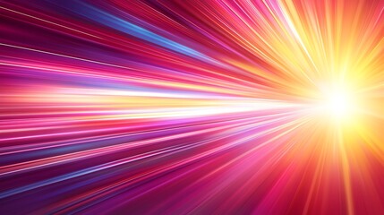 Wall Mural - ' colorful light streaks emanate from a bright core. background abstract. used for design.