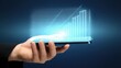 © Светлана Гуркова - Increasing digital graph displayed on smartphone in business environment