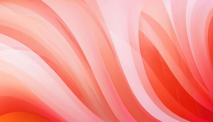 Poster - soft peach gradient abstract waves for modern background web design, product packaging, or elegant digital art

