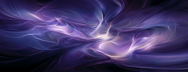 Poster - Purple abstract swirls, cosmic background, design