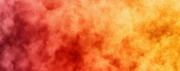 Poster - Orange and red abstract cloud
