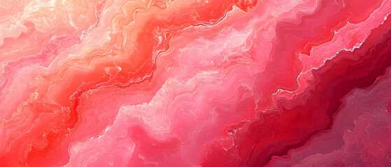 Poster - Red pink abstract swirls, design texture