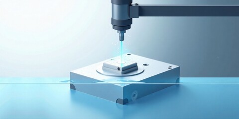 Poster - Precise Industrial Water Jet Machining of a Small Metallic Component in a Controlled Environment