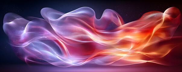 Poster - Abstract swirling light, cosmic background