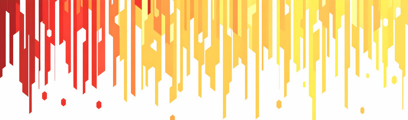 Poster - Abstract orange city skyline