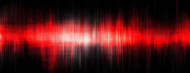 Poster - Red energy wave abstract background