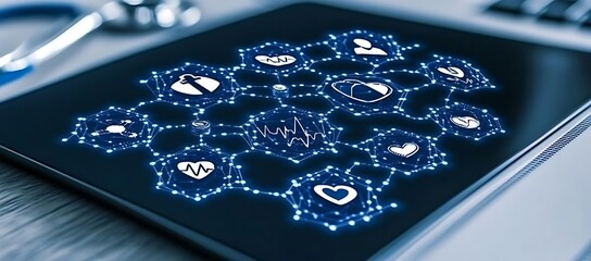 Poster - Digital Healthcare Network: Interconnected Medical Data on Tablet