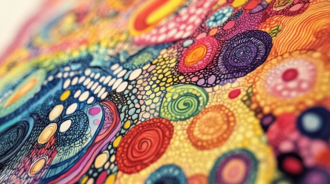 Doodle art captures the whimsical spirit of summer.