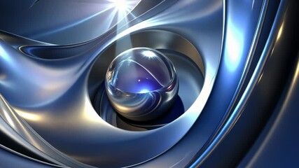 Poster - Explore the mesmerizing dance of light and reflections in a captivating abstract composition with rich textures. Generative AI