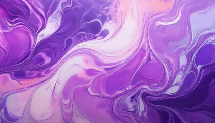 Aufkleber - fluid abstract purple marble texture for wall art, background, or digital design with soft violet and magenta swirls

