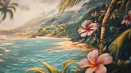 Wall Mural - Island getaway graphics transport you to tropical paradises.