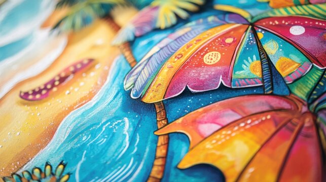 Lovely doodles capture the whimsical spirit of summer.