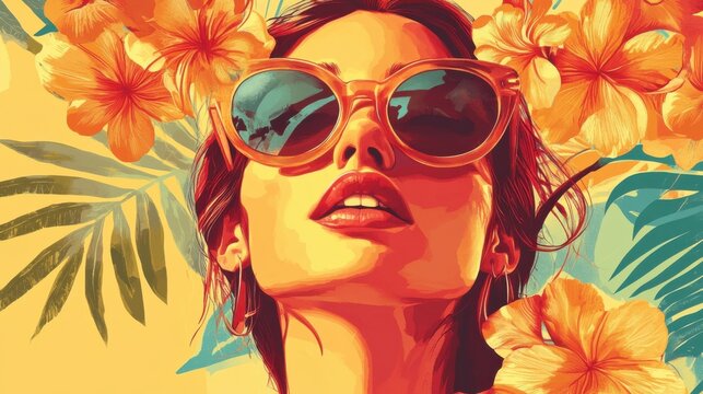 Lovely vibes bring warmth and happiness to summer graphics.