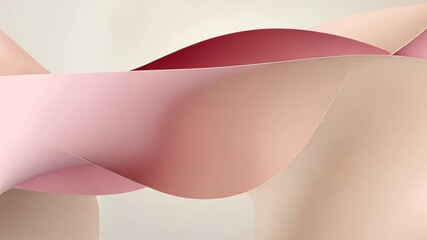 Poster - Soft waves of color create a tranquil atmosphere in a serene abstract composition showcasing gentle motion and warmth. Generative AI