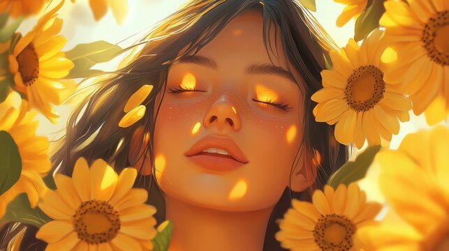 Sunshine vibes graphics are filled with warmth and happiness.
