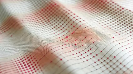 Poster - Textile patterns enveloping the fabric in intricate designs of colors and textures. Generative AI