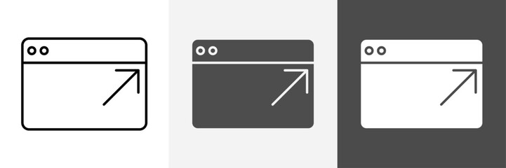 Website icon set vector art