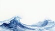 © MAKASIHMAS SIDNEY - Ocean waves crashing, white background, nature scene, website banner