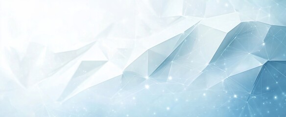 Wall Mural - Abstract Light Blue Polygonal Background