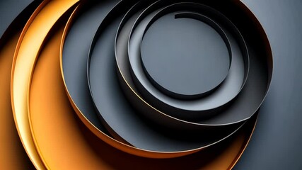 Poster - Artistic arrangement of concentric circles showcasing modern design in vibrant hues. Generative AI