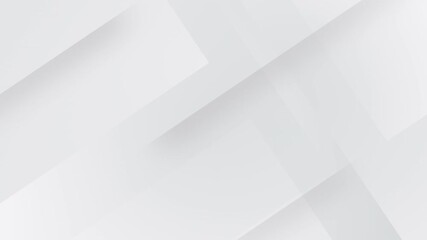 Wall Mural - 4k white grey minimal animated office background. square pattern business animation. geometric seaml