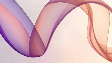 Poster - Flowing brilliance captured in soft colors weaving through the light in an abstract artistic display. Generative AI