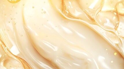 Leinwandbilder - Creamy smooth and luxurious milk or yogurt dessert texture with elegant flowing liquid and glossy splatter abstract background  Organic natural and gourmet dairy product with a delicate soothing