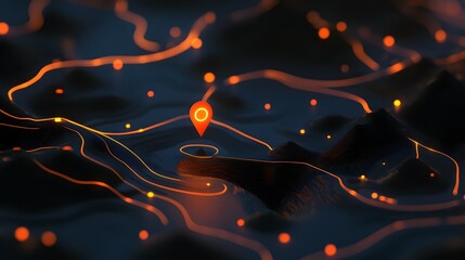 Aufkleber - Glowing abstract digital particles shapes and lines flowing and connecting in a dark futuristic cyber atmosphere  Concept of technology science innovation and data transmission