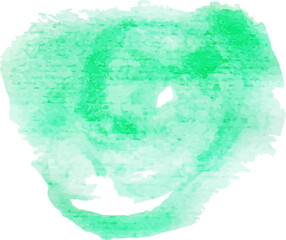 Poster - light green watercolor pant stroke texture