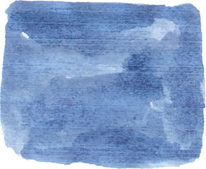 Aufkleber - blue watercolor paint stroke texture copy space