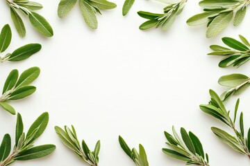 An isolated tree branch with green foliage, intended for object and design retouch
