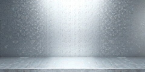Fototapete - Illuminated Steel Surface with Subtle Texture Ideal for Product Displays and Minimalist Designs