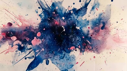 Poster - Exploring vibrant abstract art with bold strokes and vivid colors in a mesmerizing splatter masterpiece. Generative AI