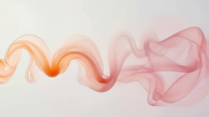 Poster - Swirling ribbons of color dance gracefully through the air, creating a mesmerizing display of fluid art and movement at dawn. Generative AI