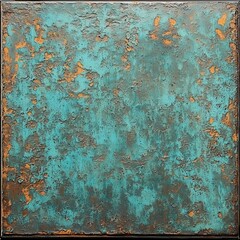 Rustic turquoise texture with copper accents