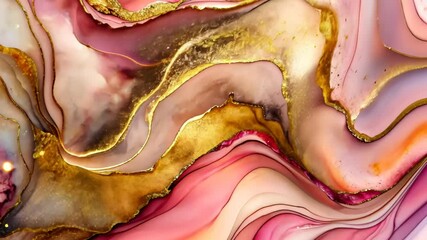 Poster - Swirls of elegance in vibrant hues and gleaming accents at an inspiring art exhibit. Generative AI
