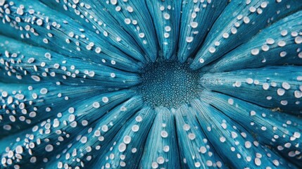 Canvas Print - Azure Sea Urchin: A Microscopic Wonder