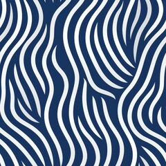 Poster - Abstract seamless pattern featuring smooth curved lines intersecting on a minimalist grid design